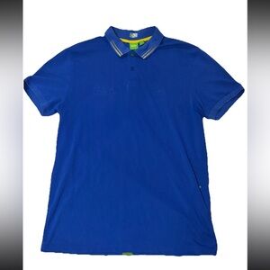 Hugo Boss Green Label Brazil World Cup series Collection polo shirt SZ.XL Mens